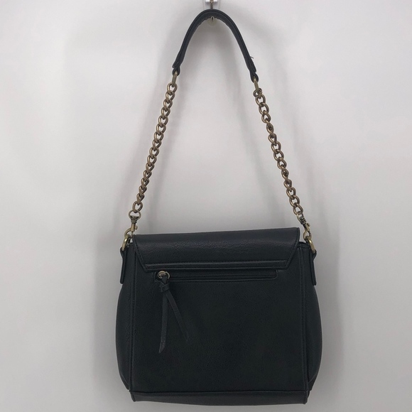 CHILLX by LeMiel Black Gold Half Circle Chain Bag - Picture 2 of 8